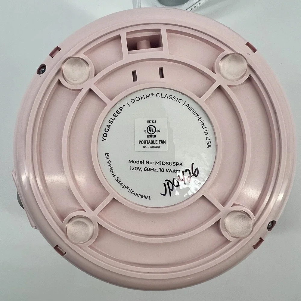 Yogasleep Dohm UNO White Noise Sound Machine PINK NEW Open Box - Model M1DSUSPK